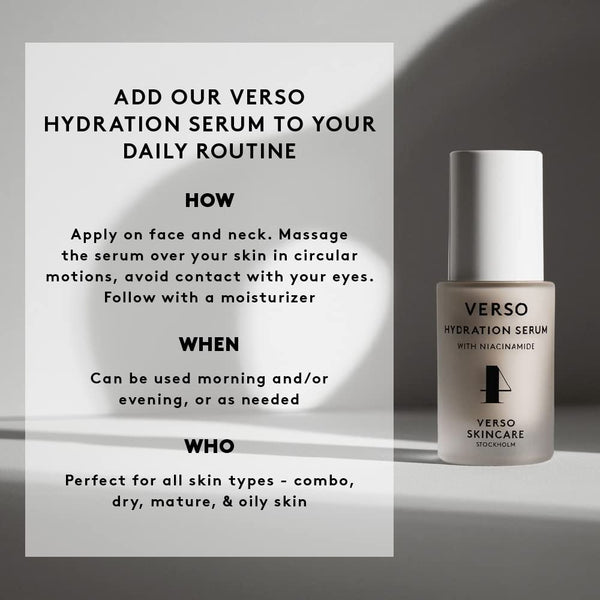 Verso Skin Care | Hydration Serum | Visibly Hydrating Face Serum for Youthful Skin | Face Care Made Easy Enchanted Belle Pakistan