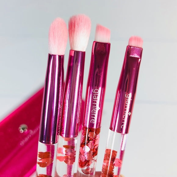 GLAMIERRE Pink Luxe Glitter Eye Brush Collection