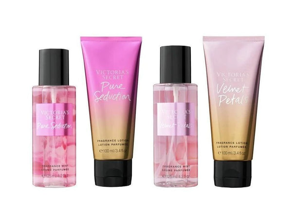 Buy Victoria Secret Pure Seduction B Mist 125Ml+B Lotion 100Ml+Velvet Petals B Mist 125Ml+Body L 100Ml at the lowest price in . Check reviews and buy Victoria Secret Pure Seduction B Mist 125Ml+B Lotion 100Ml+Velvet Petals B Mist 125Ml+Body L 100Ml today.