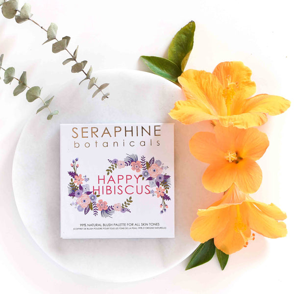 SERAPHINE BOTANICALS Happy Hibiscus Palette - 99% Natural Blush Palette for All Skin Tones Enchanted Belle Pakistan