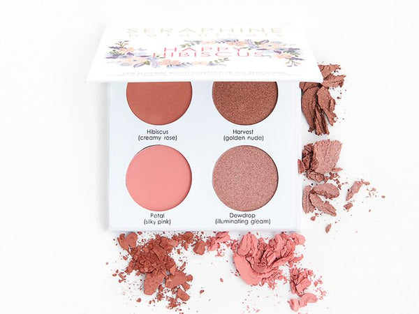 SERAPHINE BOTANICALS Happy Hibiscus Palette - 99% Natural Blush Palette for All Skin Tones Enchanted Belle Pakistan