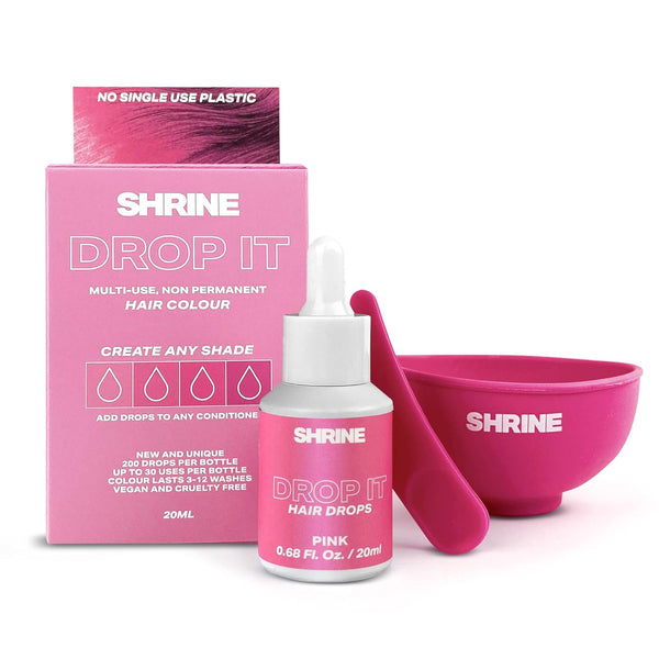 Shrine Drop It Temporary Hair Color - Mix Dye With Conditioner - Create Unique Shades - Semi-Permanent Bright Colors 20ML Enchanted Belle Pakistan