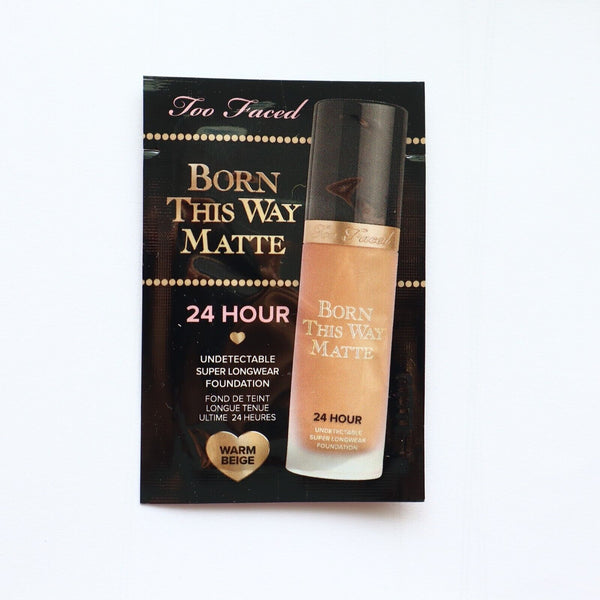 Too Faced Born This Way Matte Foundation Sample Warm Beige