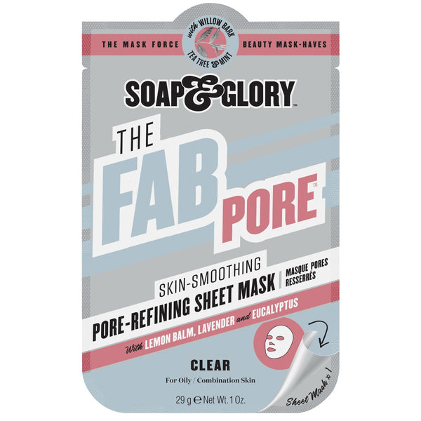 Soap and Glory The Fab Pore Pore-Refining Sheet Face Mask For Oily Skin